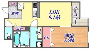 テラコート北野坂の物件間取画像